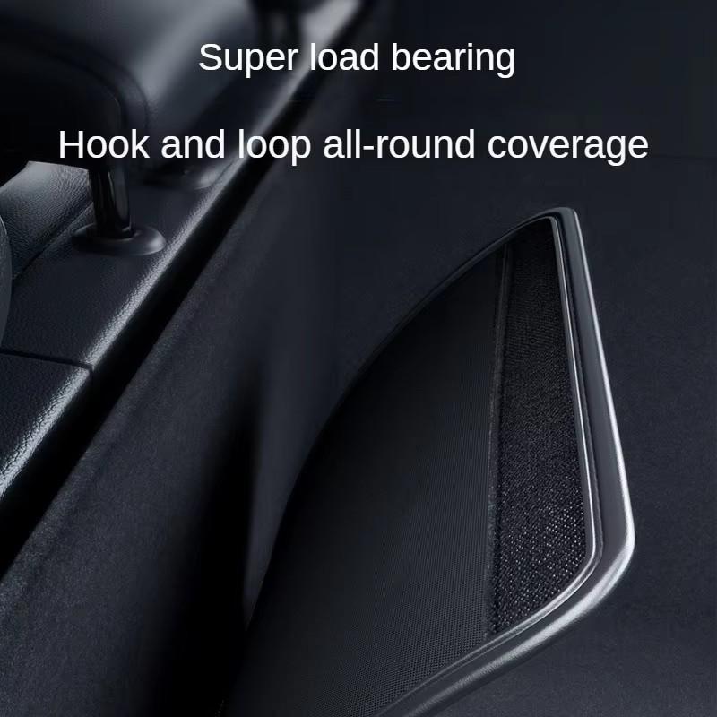 Kcimo Foldable PU Leather Car Trunk Organizer Bag, Multi-Functional Tool Storage Holder, Suv Rear Seat Hanging Design, Car Trunk Organiser