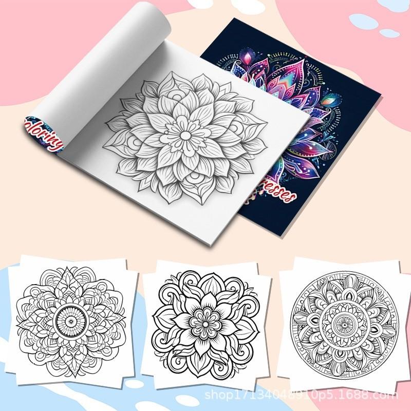 Creative Coloring Book for Teens and Adults, Unique Art Supplies, Perfect Birthday Gift for Friends, DIY Drawing Activity