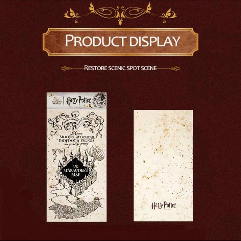 Harry Potter Officially Licensed Marauder's Map of Hogwarts School of Magic Treasure Hunt Prop for Cosplay & Home Decor Unisex Edition