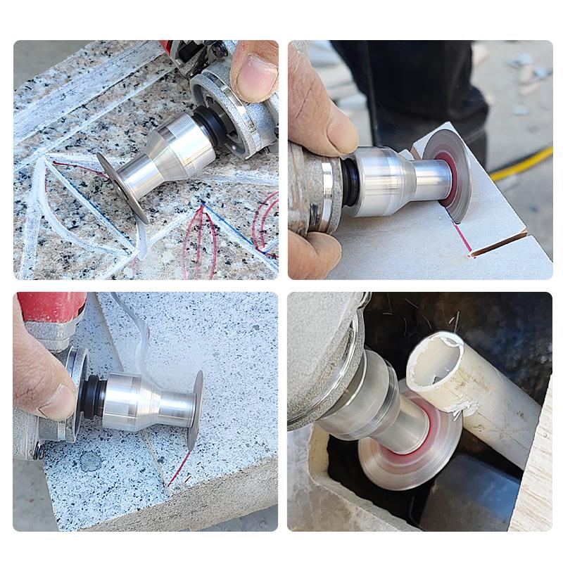 LOZLIN 3PCS/5PCS 1.57"(40MM) Diamond Saw Blades for Granite, Marble, Sandstone, Tombstone & Stone - Angle Grinder Tool for Carving, Lettering in Masonry & DIY