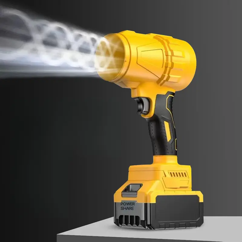 Cordless Turbo Jet Leaf Blower,Brushless Pure Copper Motor Handheld Air Duster for Car Drying Snow Removal Garden Yard Home Cleaning