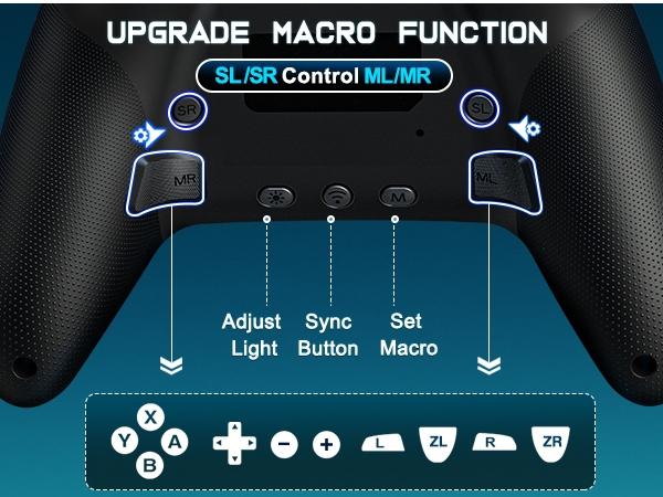 Wireless Switch Controller for Switch/Lite/OLED, LED PC Game Joystick - Wireless iOS/Android Remote, RGB Gamepad & Standard Controller for Gaming Accessories Wireless Switch Controller for Switch/Lite/OLED, LED PC Game Joystick - Wireless iOS/Android Remote, RGB Gamepad & Standard Controller for Gaming Accessories