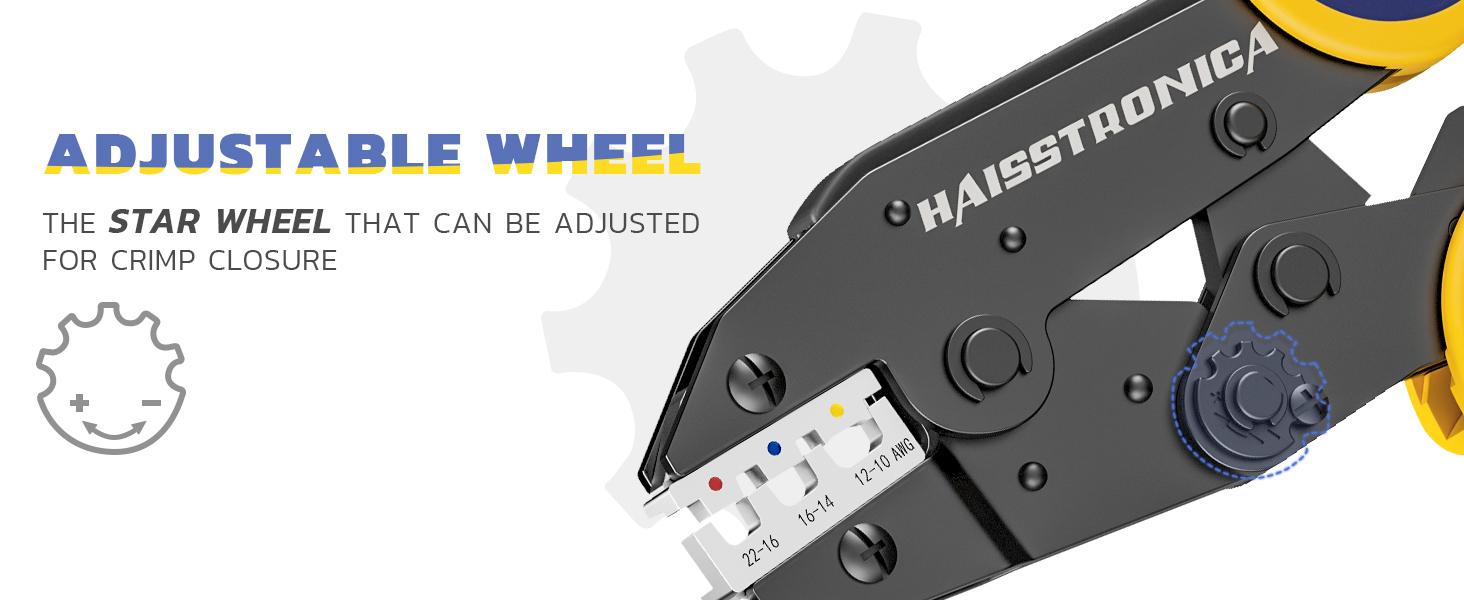 haisstronica 8PCS Crimping Tool Set - Ratchet Wire Crimping Tool for Heat Shrink,Insulated Nylon,Non-Insulated,Ferrule Wire End,Open Barrel Terminals,Solar Connectors,Father's Day Gift multi  tool