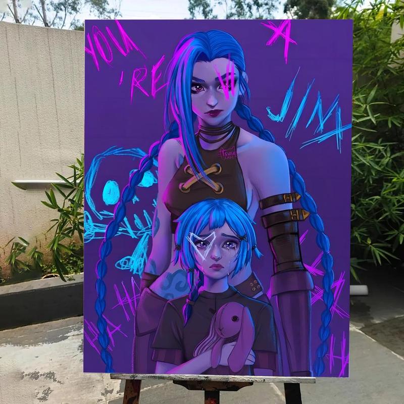 Game A-A-Arcane Main Art Movie Poster HD Waterproof Self-Adhesive Art Vibrant Wall Print for Living Room Bedroom Bar Parlor Home Decor Gift Fade-Resistant Easy-Apply Durable Dly Artwork