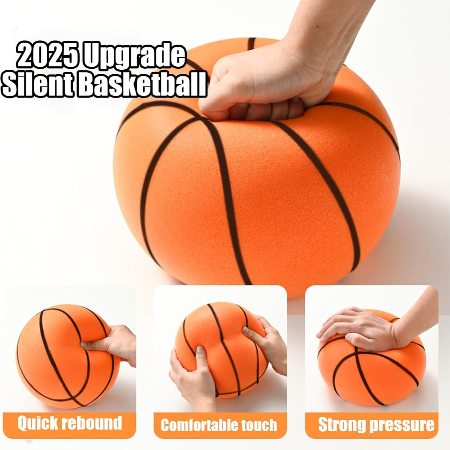 Silent Indoor Basketball Training Ball, Foam Practice Ball (8.3 Inch), Perfect for Quiet Play & Home Use, Durable Design