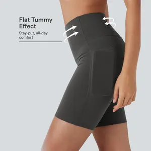 Halara UltraSculpt™ High Waisted Butt Lifting Tummy Control Pocket Shaping Training Biker Shorts 7''