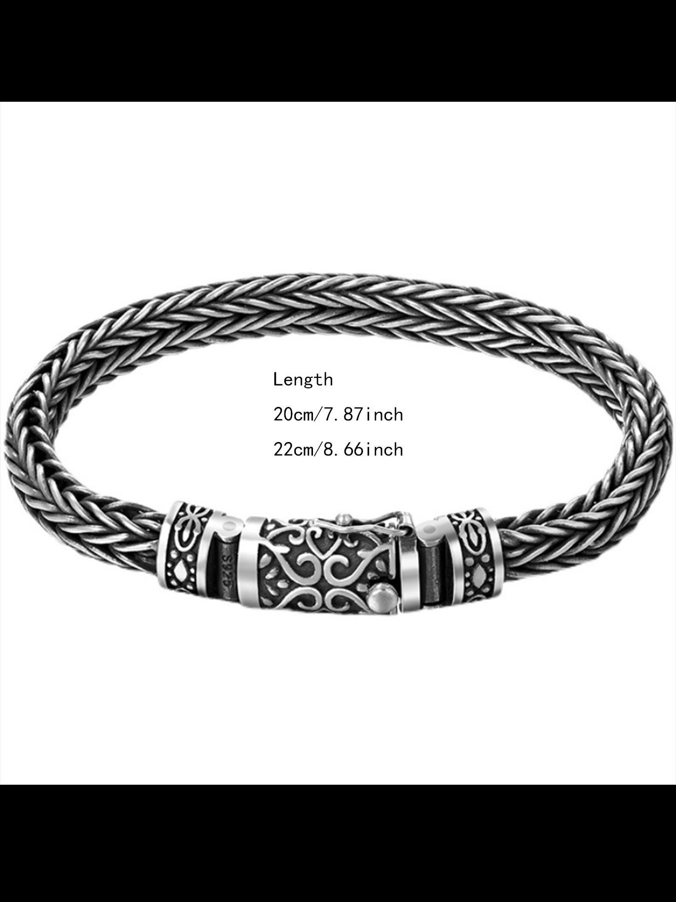 New Ethnic Style Vintage Worn Weave Dragon Bone Chain Fashion Unique Bracelet, Handmade Fox Tail Chain Bracelet, Trendy Accessory