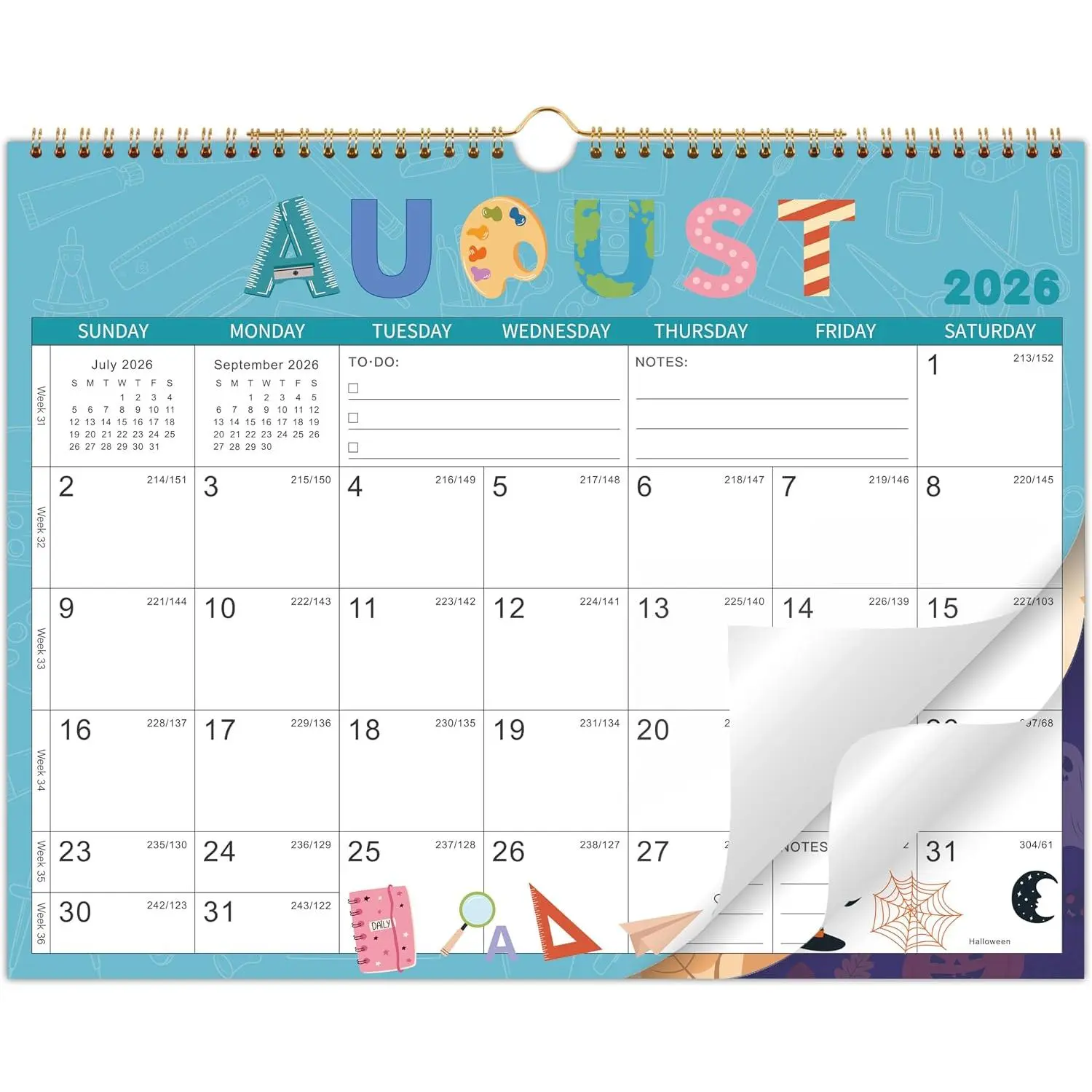 Calendar 2026-2028 - 2 Year Calendar 2026-2028, 24-Month Calendar | Wall Calendar 2026-2027, Jul. 2026 - Jun. 2028, 14.8" x 11.4", 2 Year Calendar, Thick Paper - 12 Themes