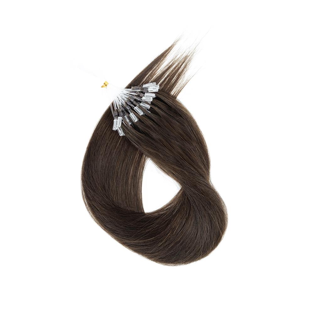30g  99J  Microloop Beads Hair Extensions In Nano Ring Links Human Hair, 9 Colors Natural Straight Hair for Women, 30.48-60.96 cm, Add Volume&Length, Blonde Brown Black European Hair, 50 Strands/pack Micro Beads Link Hair Extension