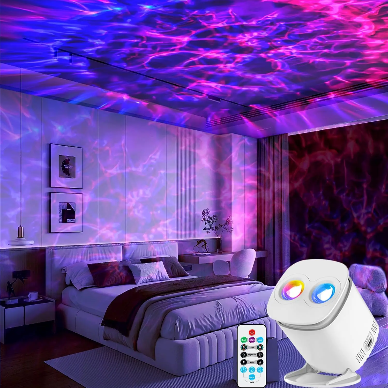 Galaxy Projector for Bedroom, Night Light for , Nebula Ceiling LED Lamp | Light Projector with Remote and Timer,  Decor, Gifts for Birthdays Christmas