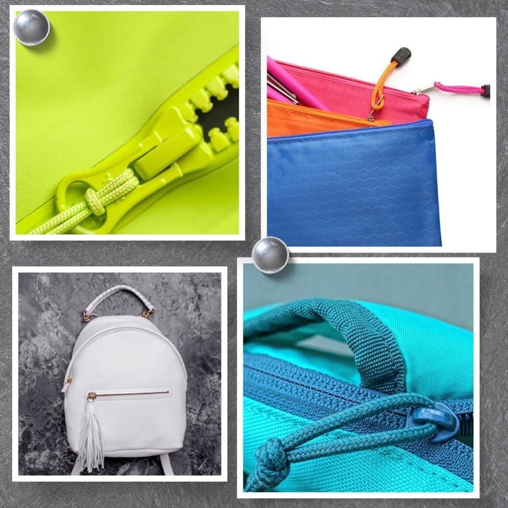 5pcs luminous zipper travel bag zipper clothing bag luminous zipper head outdoor tent backpack replacement luminous zipper tail rope luminous zipper head tail rope