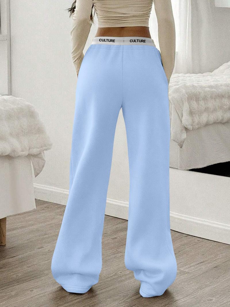 Women's Heart Print Elastic Waist Sweatpants, Casual Comfy Breathable Jogger Pants for Daily Wear, Ladies Bottoms for All Seasons