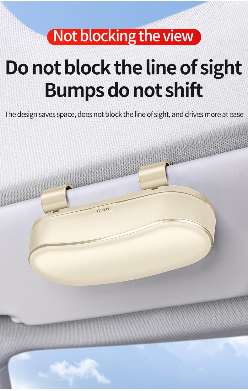 Portable Sunglass Clip, Durable Abs Material, Universal Car Sunglass Holder, //, Vehicle Eyewear Organizer