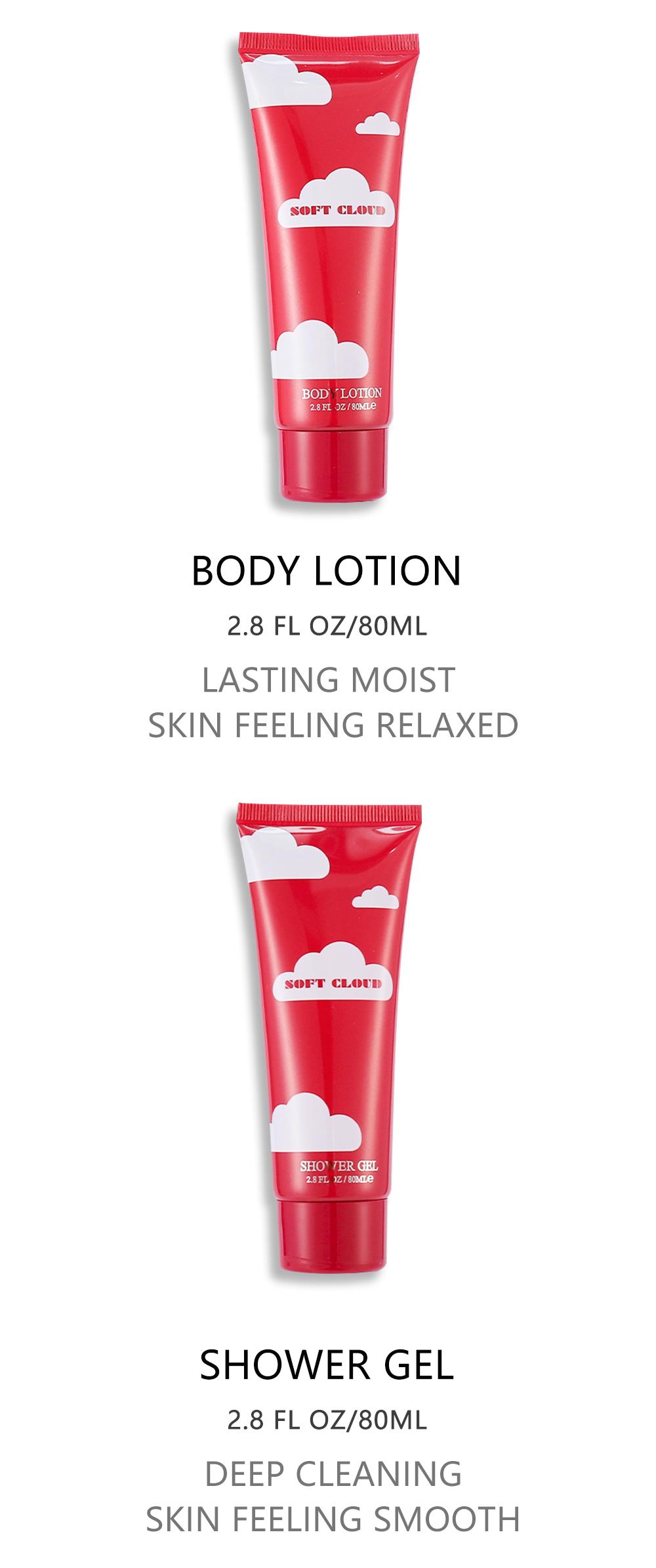 Bath and Body Gift Set for Women & Girls 1.7fl.oz Eau de Parfum Spray 2.8fl.oz Shower Gel 2.8fl.oz Body Lotion Women's Fragrance Sets POUCH Gift for Women Body Care Travel Set for Birthday Christmas New Year Gifts