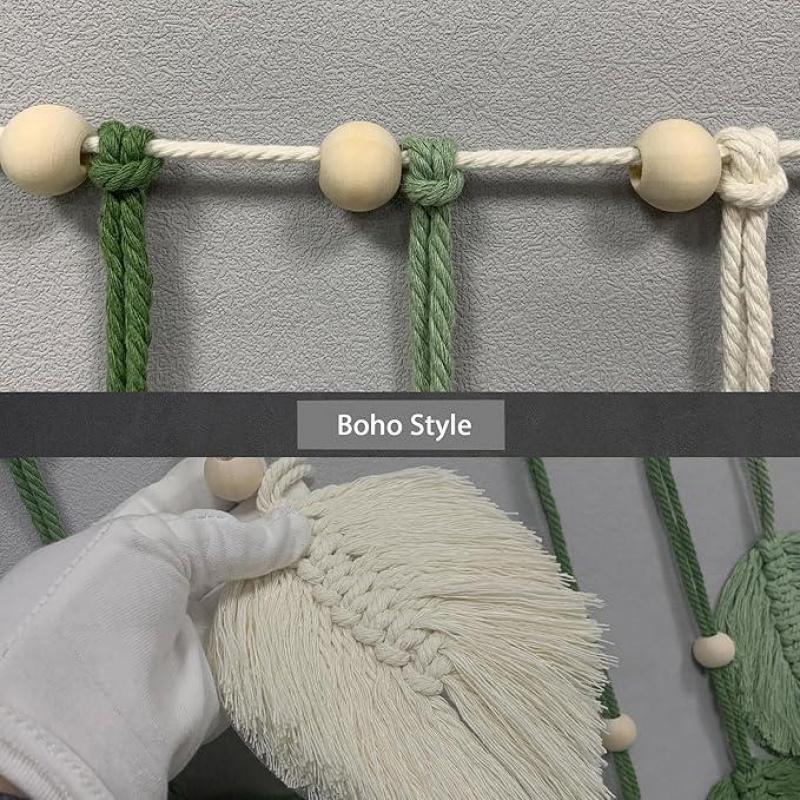 Boho wall hanging used as a home accent