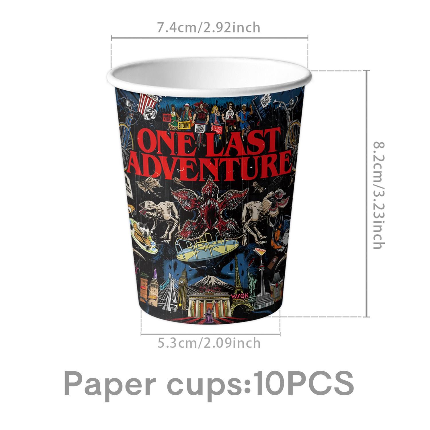 New Stranger Things Birthday Party Supplies Scene Decoration Set, Party Favors Assortment, Plates Napkins Cups, Themed Partyware for Kids Adults