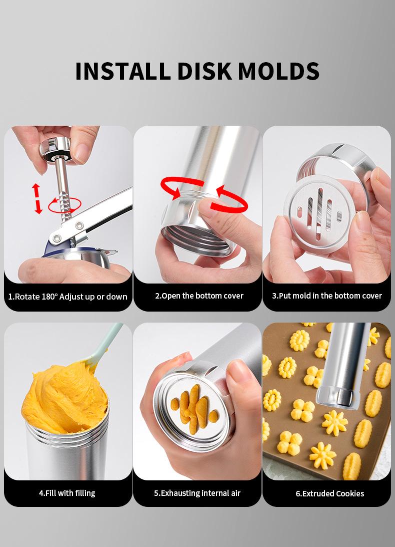 DIY Cookie Decorating Kit, 20 Cookie Shapes, Cookie Molds, Cookie Decorating Tools, Perfect for Family Gatherings and Themed Parties, Elegant Gift Box Included
