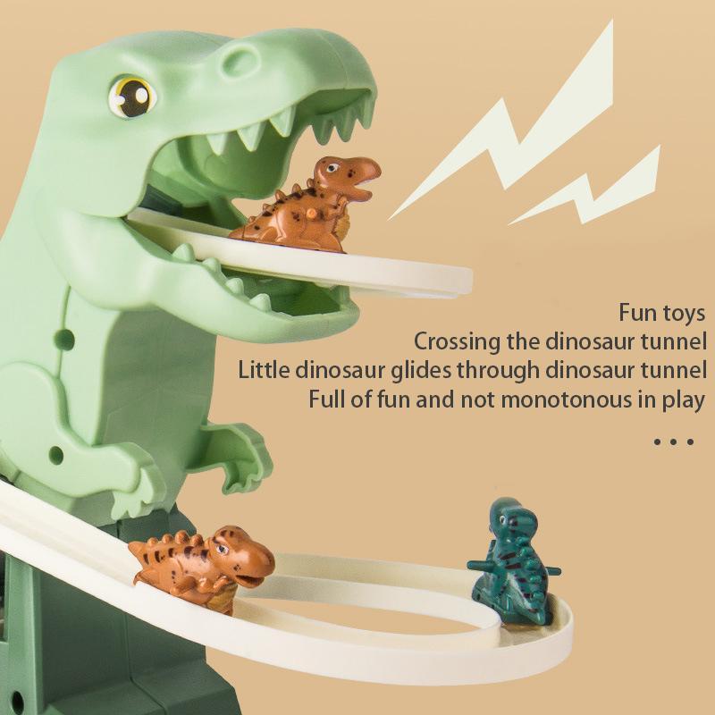 Electric Dinosaur Stair Climbing Toy, Automatic Slide Track Playset with 6 Dinosaur Cars, Educational Interactive Racing Toy for Kids, Ideal Holiday Birthday Gift Electric Dinosaur Stair Climbing Toy, Automatic Slide Track Playset with 6 Dinosaur Cars, Educational Interactive Racing Toy for Kids, Ideal Holiday Birthday Gift