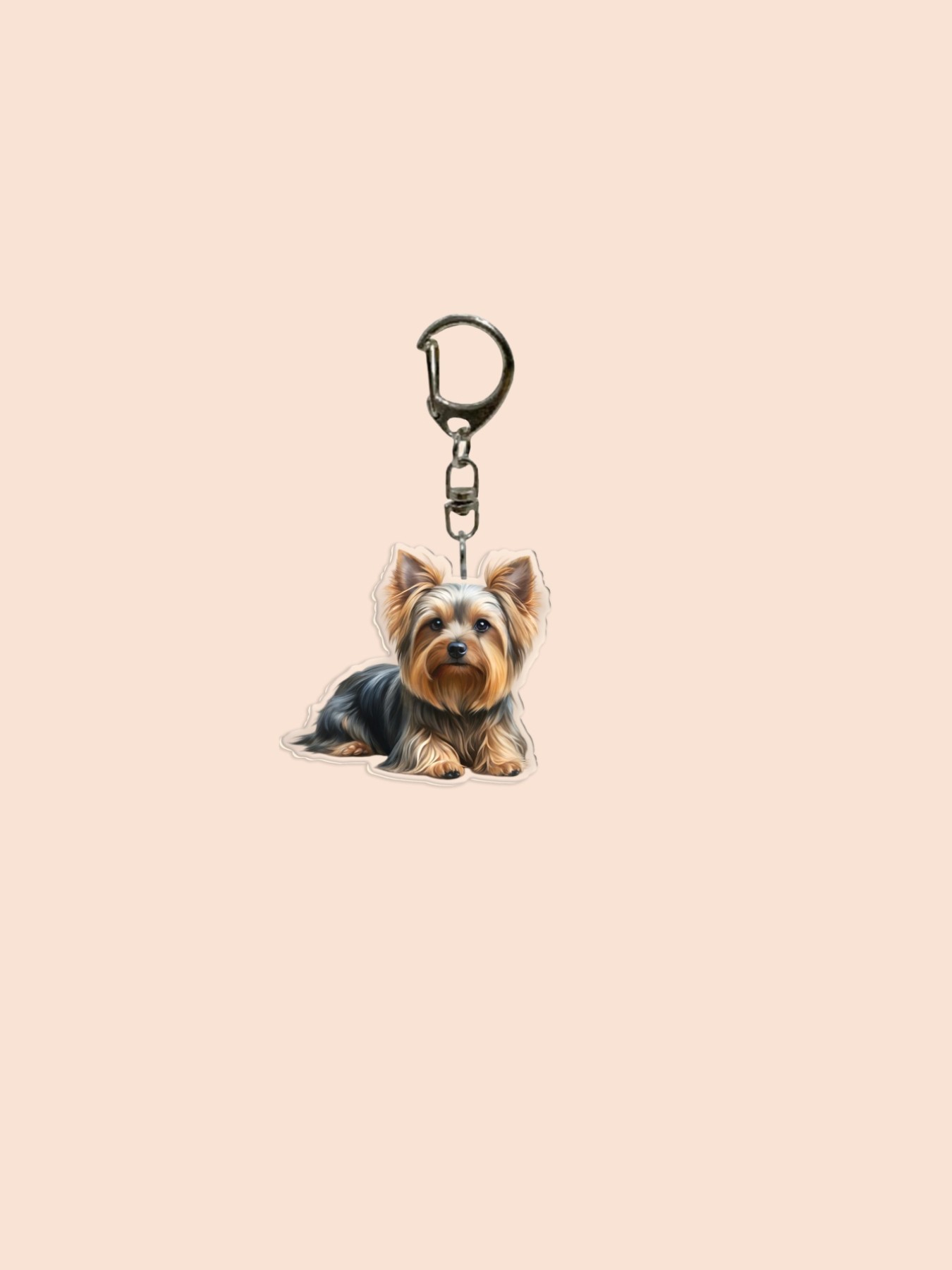 2D Acrylic Cute Tibetan Mastiff Keychain, Durable High-Quality Acrylic Bag Charm, Puppy Design, Pet Gift, Dog Wallet Pendant, Animal Necklace