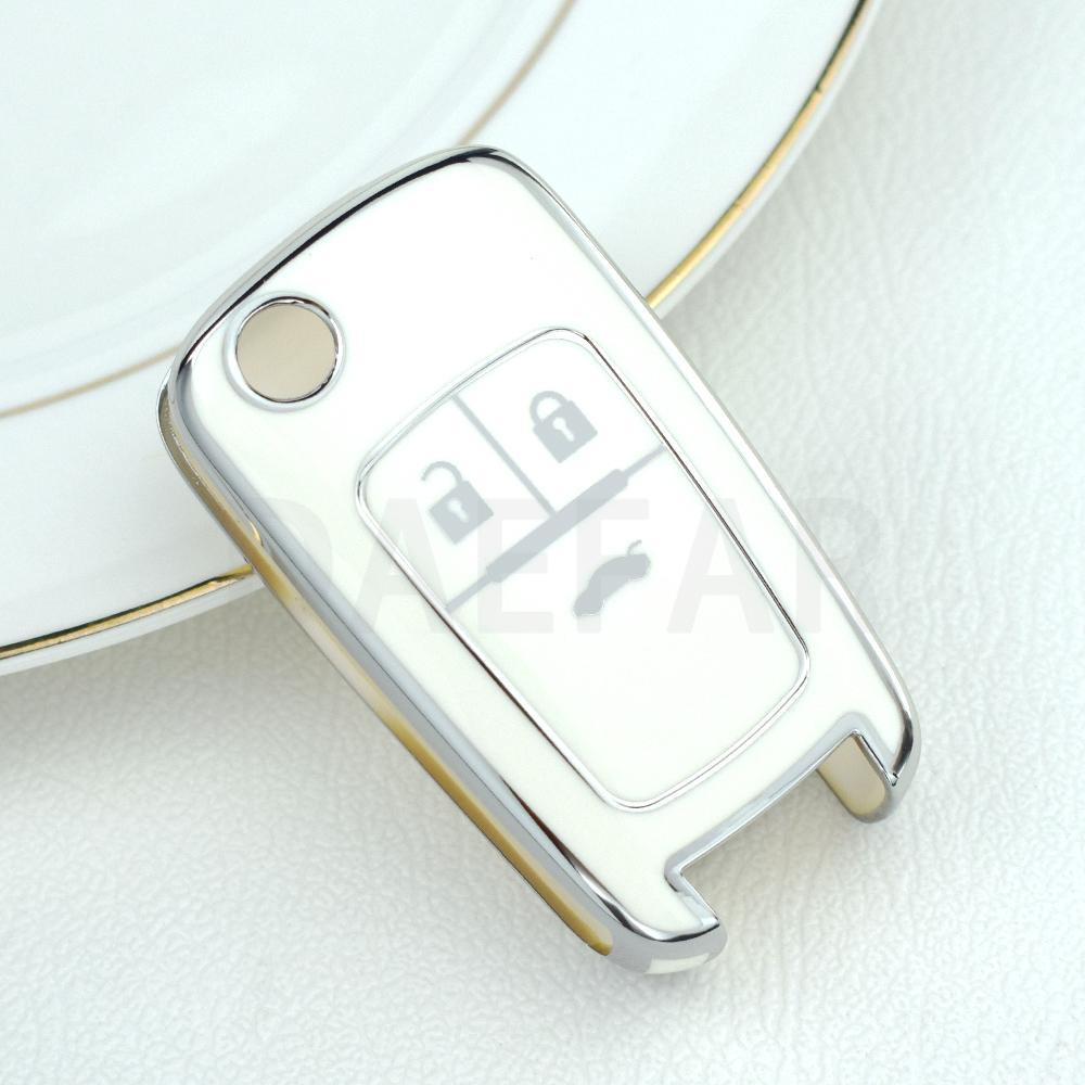 For Chevrolet Car Key Fob for Chevrolet Chevy Cruze Malibu Camaro Aveo Equinox Impala Sonic 2 3 4 5 Buttons TPU Smart Key Case