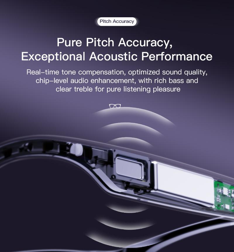 Lifebee with HD Camera, Support Photography & Video Recording, Answer Calls, Play Music, 290mah Battery, Long-Lasting, Wearable Smart Glasses