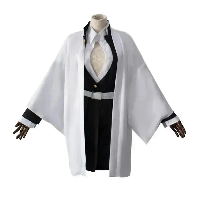 2026 Anime Kanroji Mitsuri Cosplay Costume Kimono Haori Dress Wig Clothes Halloween Costume for Adult Children