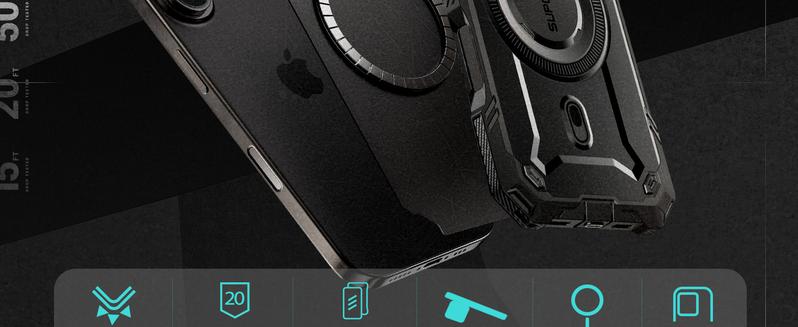 SUPCASE iPhone Cases for iPhone 16 Case/15/14/13 Pro/Pro Max (UBMag XT)with Camera Cover, [Compatible with MagSafe] Heavy Duty Rugged Case with Built-in Kickstand Protector Case Cellphone Casing