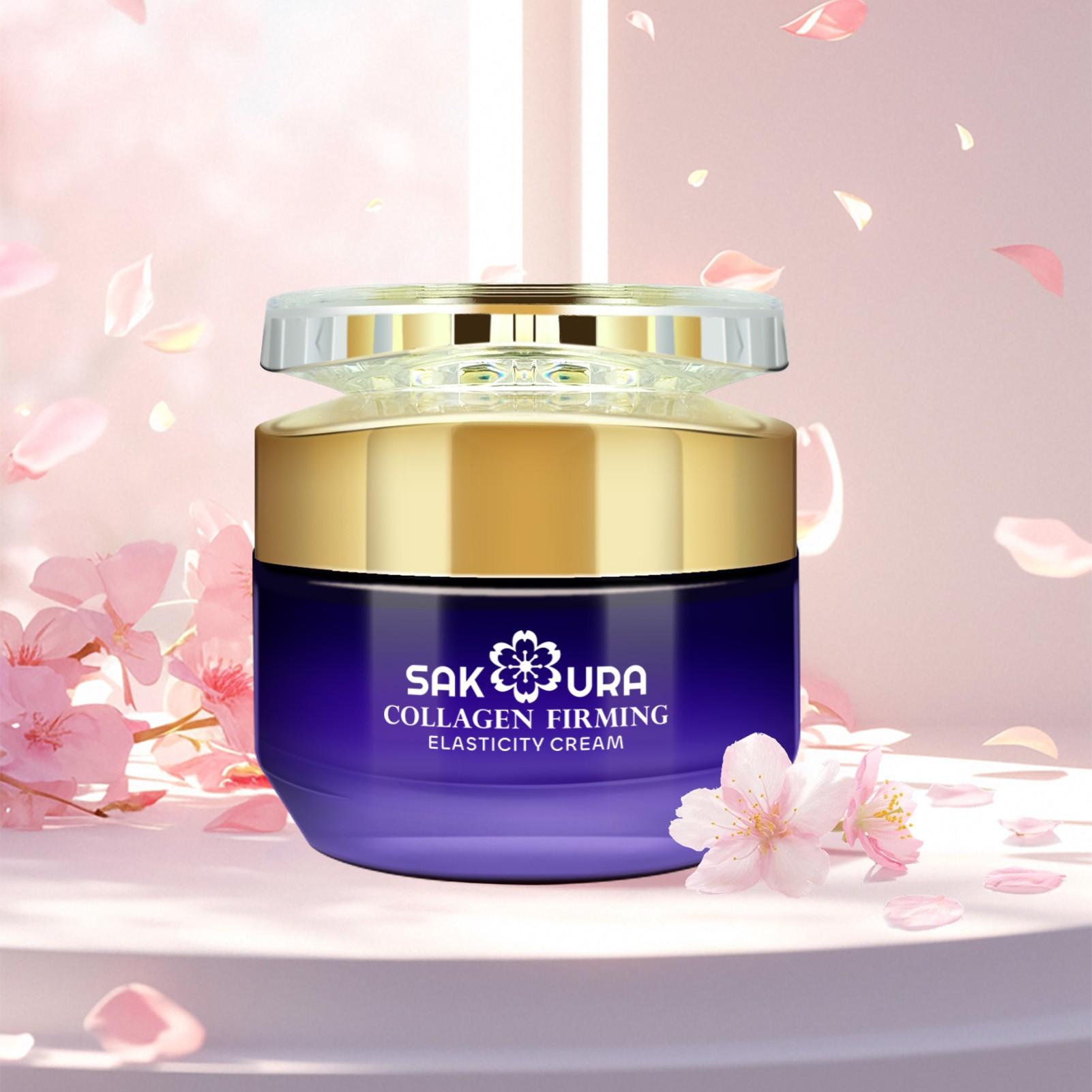 Multi-Effect Cherry Blossom Anti-Wrinkle Moisturizing Cream, Firming and Brightening, Hydrating and Soothing, Single Item Balm