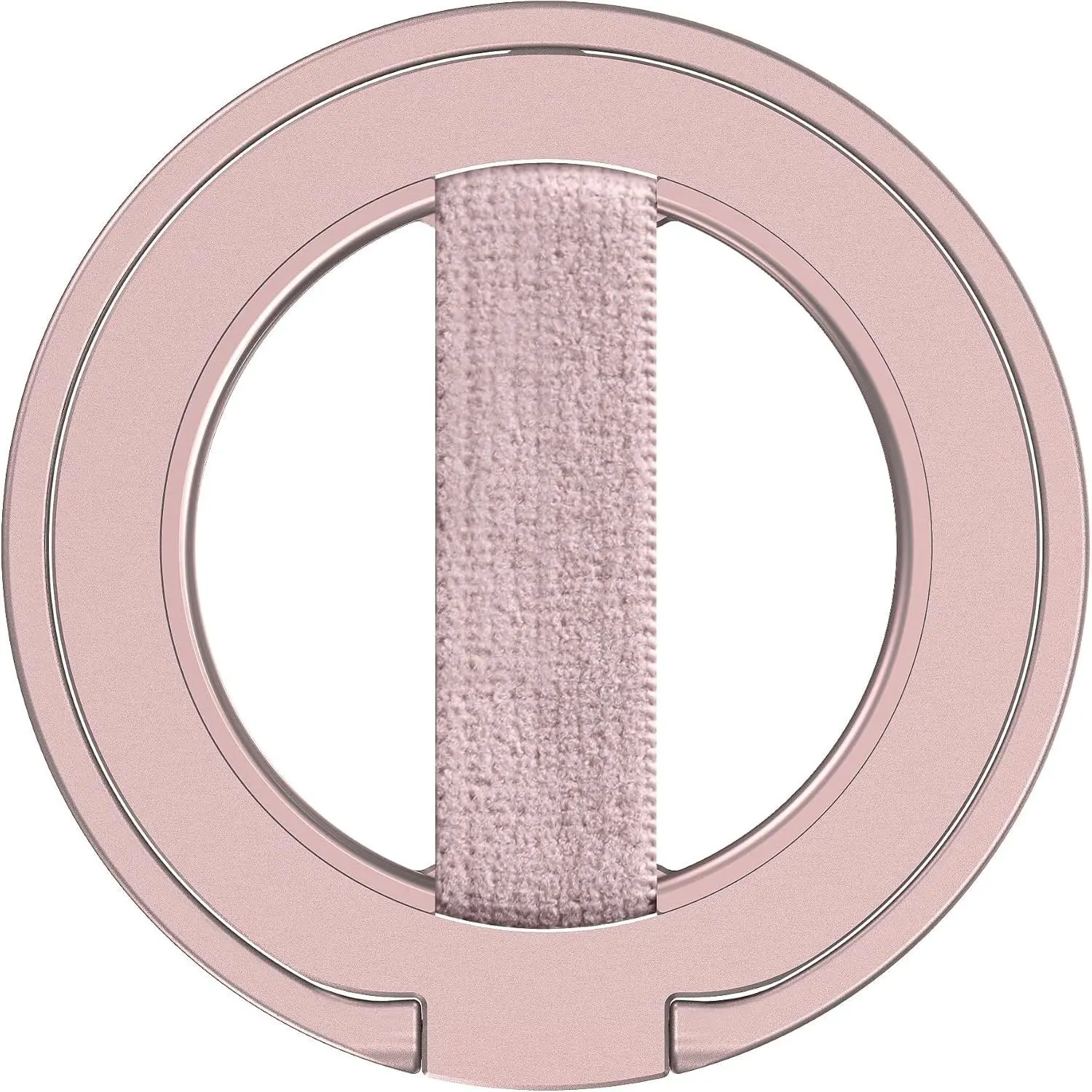 MagOne Ultra for Magsafe Phone Grip Kickstand [Replaceable Elastic Finger Loop], Mag Safe Ring Holder Stand, Two-Sided Magnetic Phone Accessories for iPhone 17,16,15,14,13,12 Pro/Max/Plus-RoseGold
