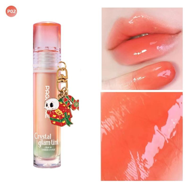 PAGE VINE Mirror Crystal Lip Oil Moisturizing Lip Honey Liquid Lipstick Pure Desire Lip Gloss Non-stick Cup
