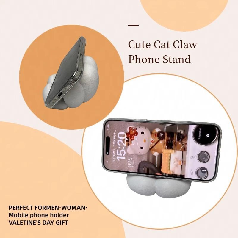Creative Cat Claw Phone Stand Cute Desk Phone Holder Anti-Stress Fidget Toy Adjustable Cell Phone Stand Funny Gift for Home Office Desk Decor Compatible with iPhone Android Creative Cat Claw Phone Stand Cute Desk Phone Holder Anti-Stress Fidget Toy Adjustable Cell Phone Stand Funny Gift for Home Office Desk Decor Compatible with iPhone Android