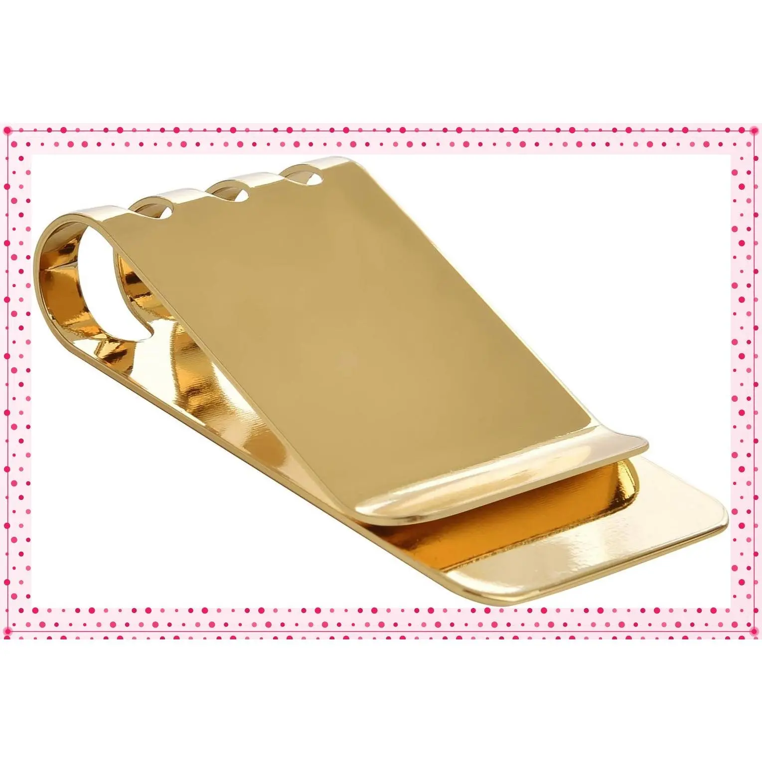 Money Clip Spring Steel Cash Clips Large capacity Medium Size | Holds up to 50 bills, Not Bend During Prolonged Use, Very StrongGift