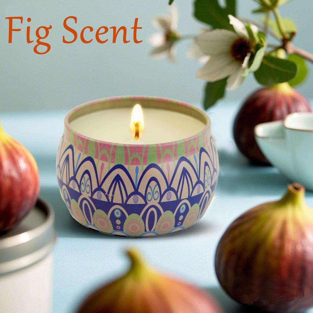 Scented Candles Gift Set for Women - 4 Pack Aromatherapy Candles with 8% Essential Oils, 120H Burn Time, Stress Relief & Relaxation, Soothing, Perfect for Spring, Wedding, Party, Birthday, Women