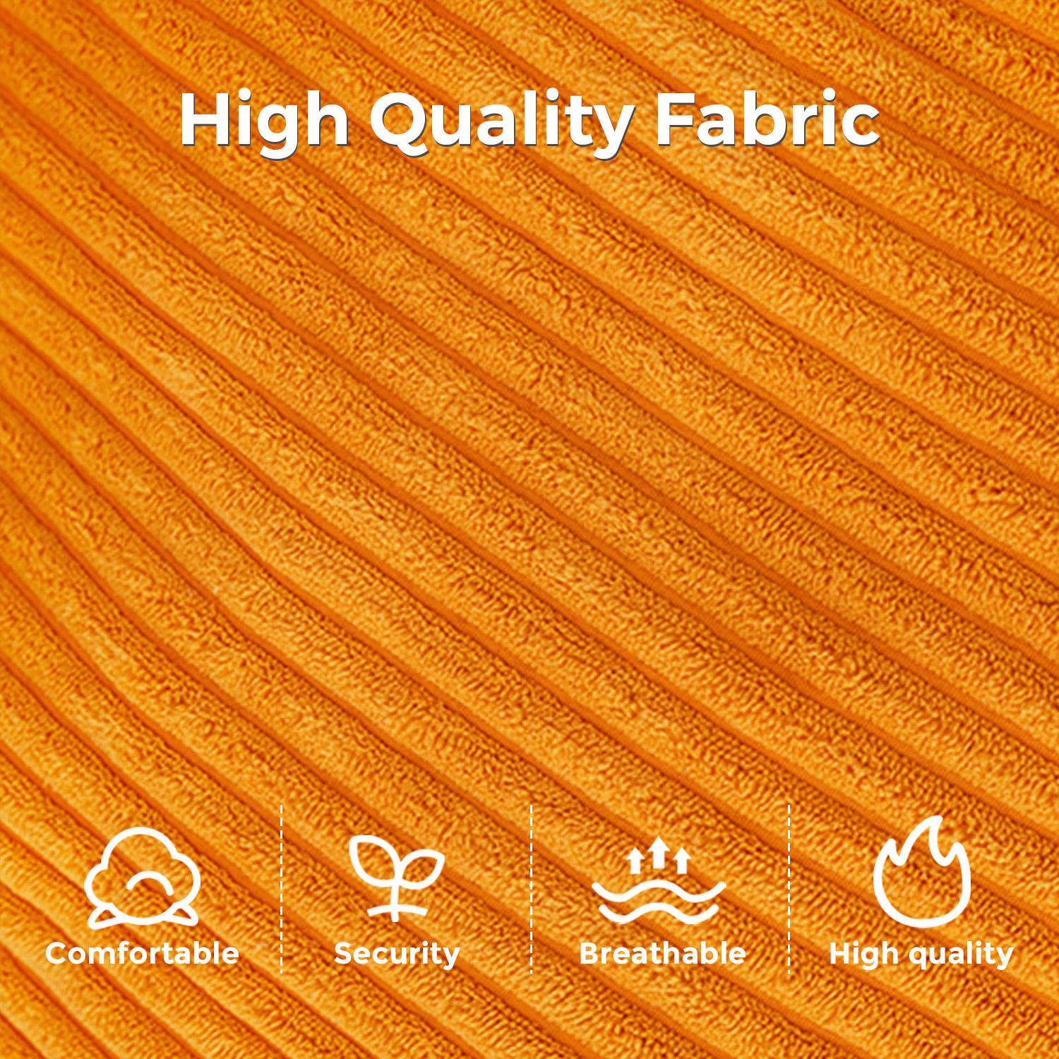 MAXYOYO Corduroy Folding Sofa Bed, 2-in-1 Floor Mattress & Lounger with Removable Washable Cover, for Living Room & Small Spaces MAXYOYO Corduroy Folding Sofa Bed, 2-in-1 Floor Mattress & Lounger with Removable Washable Cover, for Living Room & Small Spaces