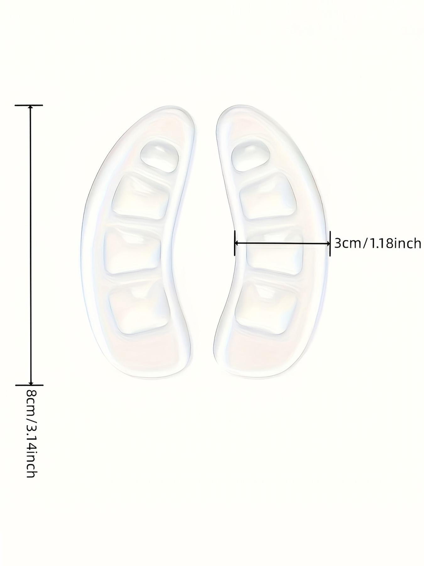 2pcs Self-Adhesive Non-Slip Forefoot Pads, Soft Comfortable Cushioning, Suitable for All Shoe Heels, Prevents Slipping, Enhances Foot Comfort