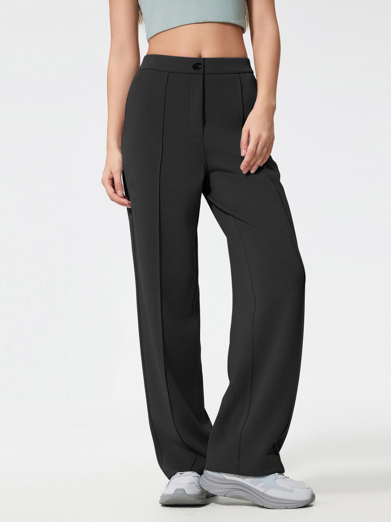 Women's Pilates Yoga Straight Leg Pants, Four-Season Sports Long Pants, Breathable Activewear Bottoms, Comfortable and Stylish Workout Trousers for All Seasons