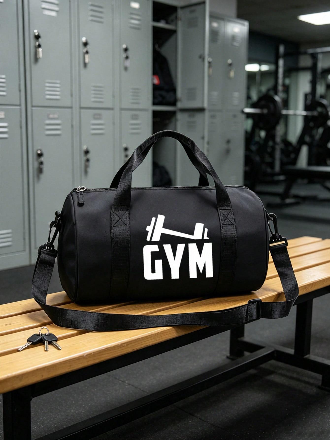 Fitness Print Travel Gym Bag Workout Sport Bags Large lightweight tote with reinforced handles, holds sports gear, shoes & towels. Perfect for yoga, workouts, sports and weekend trips, great Father's Day & graduation gift. Multifunctional Sports Bag