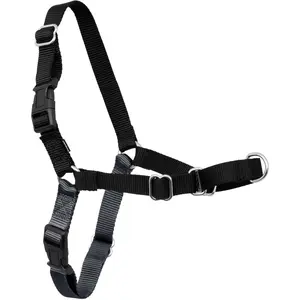 PetSafe Easy Walk No-Pull Dog Harness - Ultimate Harness to Help Stop Pulling - Pull-Free Walks - Take Control & Teach Better Leash Manners - Patented Martingale Loop Design - Gray, Medium/Large