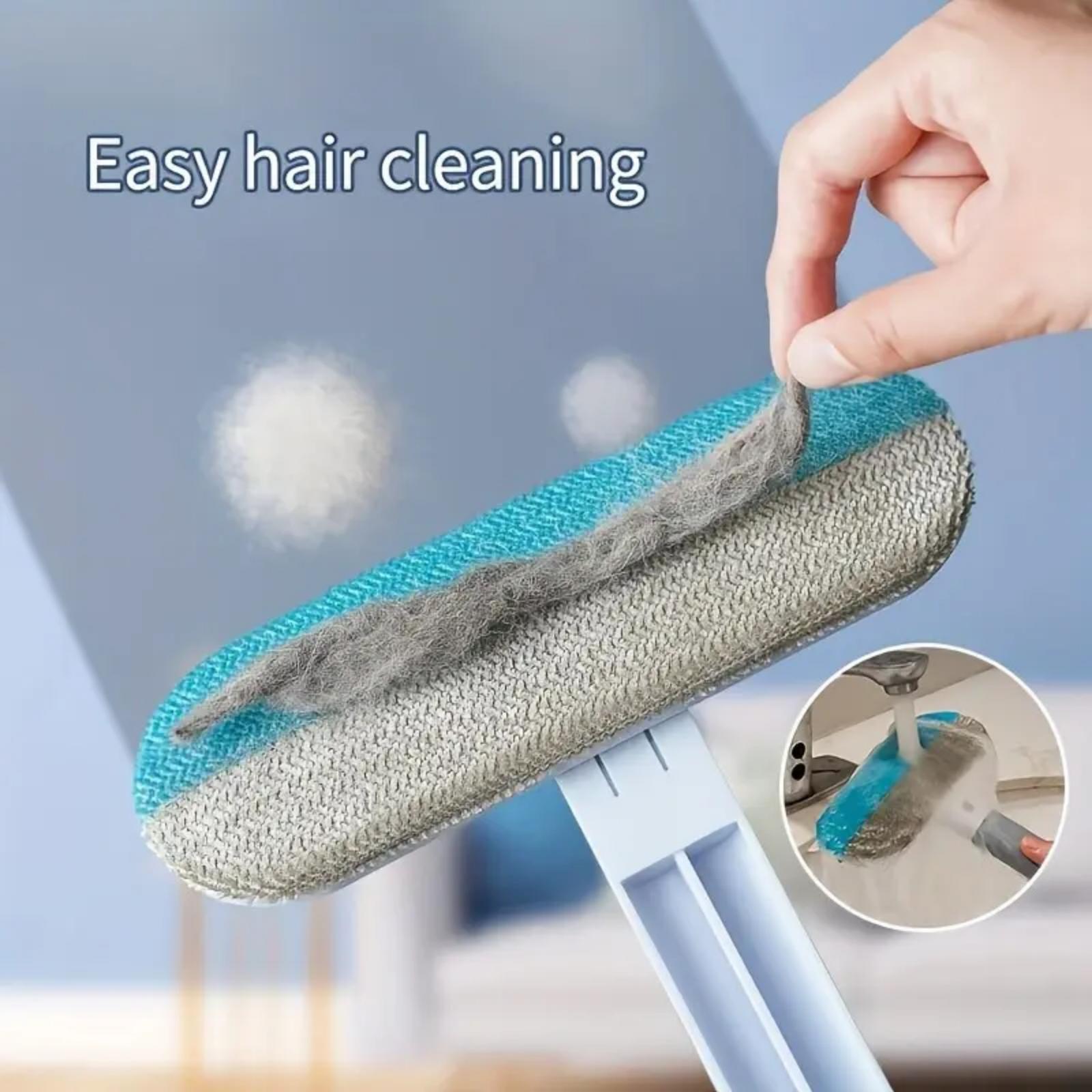 Washable Grooming Tool forFurniture,Extra-Long Handle, Reusable Pet Hair Remover Brush Multi,Functional Lint Cleaner For Cat&Dog Hair, Clothes, Bedding,Carpets &Window Screens,Sofa.