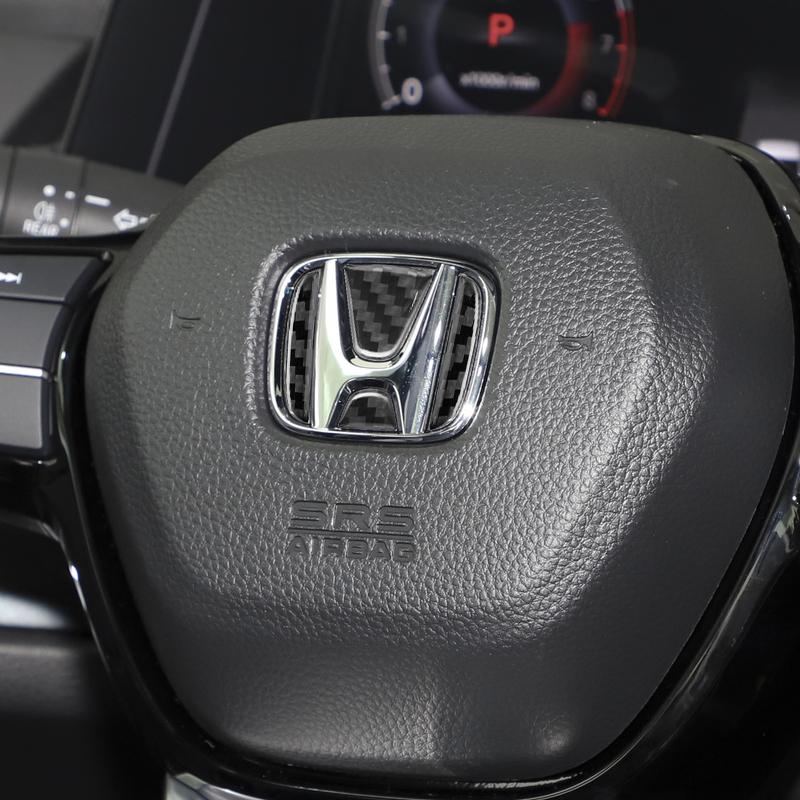 Honda Car Sticker Steering Wheel Emblem, Compatible with Honda Models Including City, Jade, Insight, Elysion, Jazz, Fit, Accord, Civic, Crv, Odyssey, Crz, Car Accessories