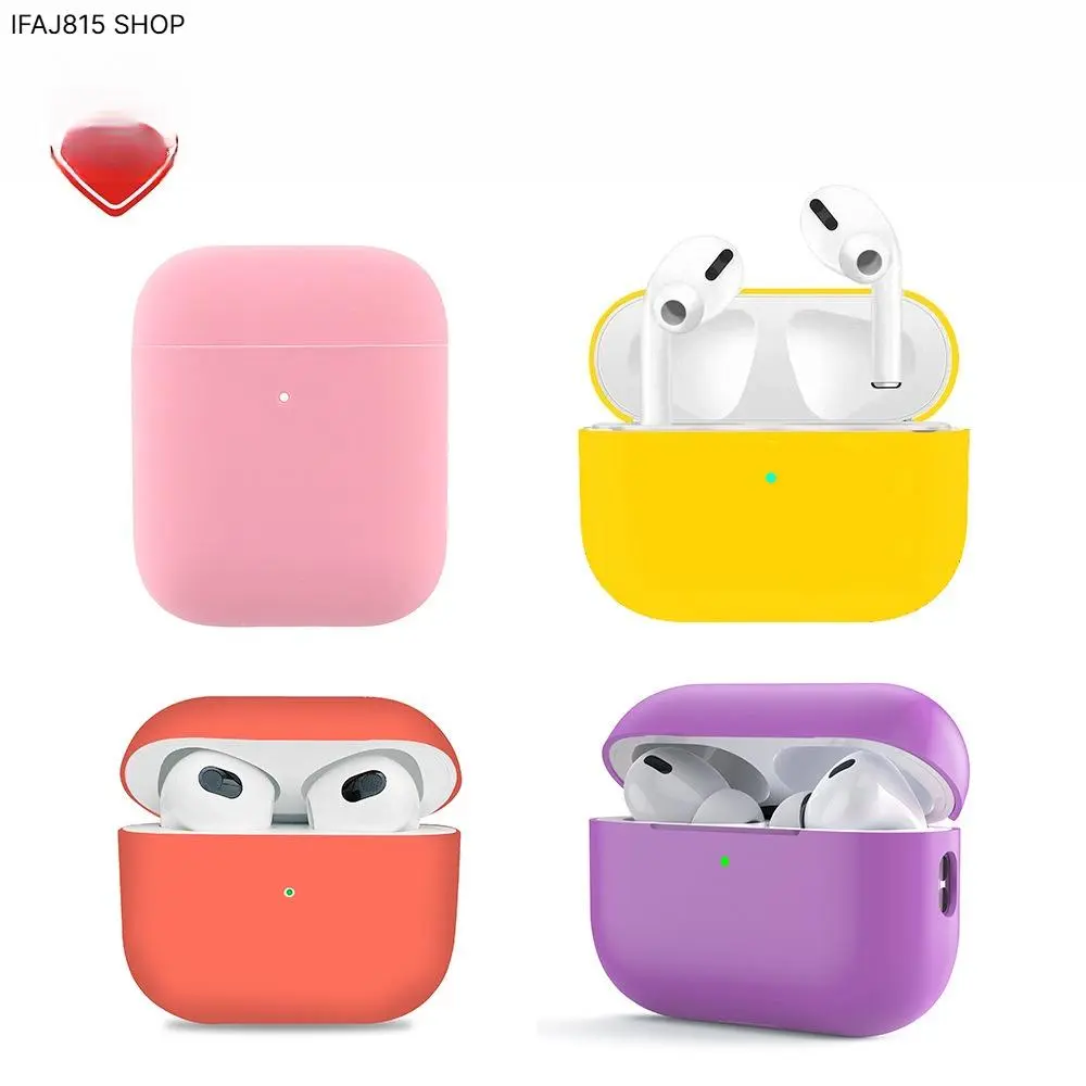 AirPods 4 Silicone Protective Case, Shockproof Anti-Drop Cover Compatible with AirPods 4th Gen, AirPods Pro 2 & AirPods 3, Split Design Wireless Charging Friendly Case, Lightweight Scratch-Resistant Earbud Protector for Travel, Gym, School & Everyday Use