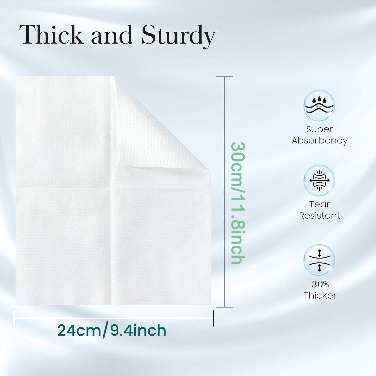42 Packs Extra Thick&Large Compressed Towel Tablets – Disposable Face Towels & Washcloths for Travel, Camping Outdoor Use