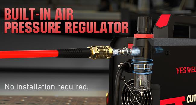 YESWELDER CUT-50DS 50Amp 110/220V Plasma Cutter, Digital Display Air Power Plasma Cutting Machine - 2T/4T and 16/25" Max Cut