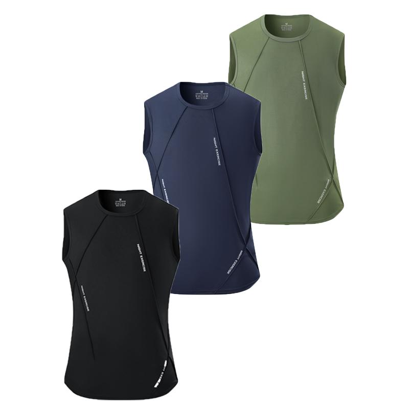 1/3 Pack Men's Breathable Quick Dry Sleeveless Tank Tops, Moisture Wicking Gym Workout Vests, Athletic Running Summer Sportswear