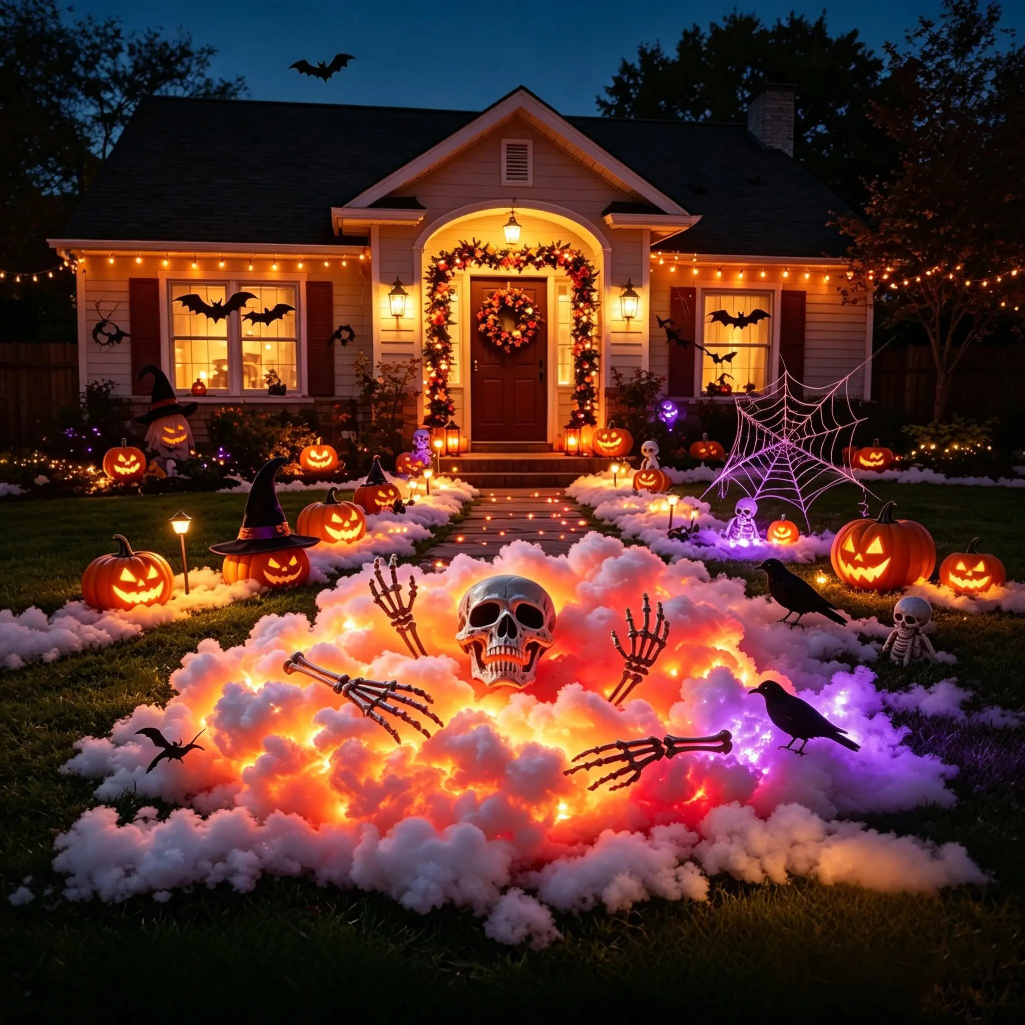 3D Thunder Cloud Night Light with Music Sync Mode (Skull mold not included), RGB LED Strip DIY kits, USB Powered Wall/Ceiling Mount, Suitable for Bedroom, Game Room and Party Decoration, Color Changing Ambient Lighting, Smooth Curve Design