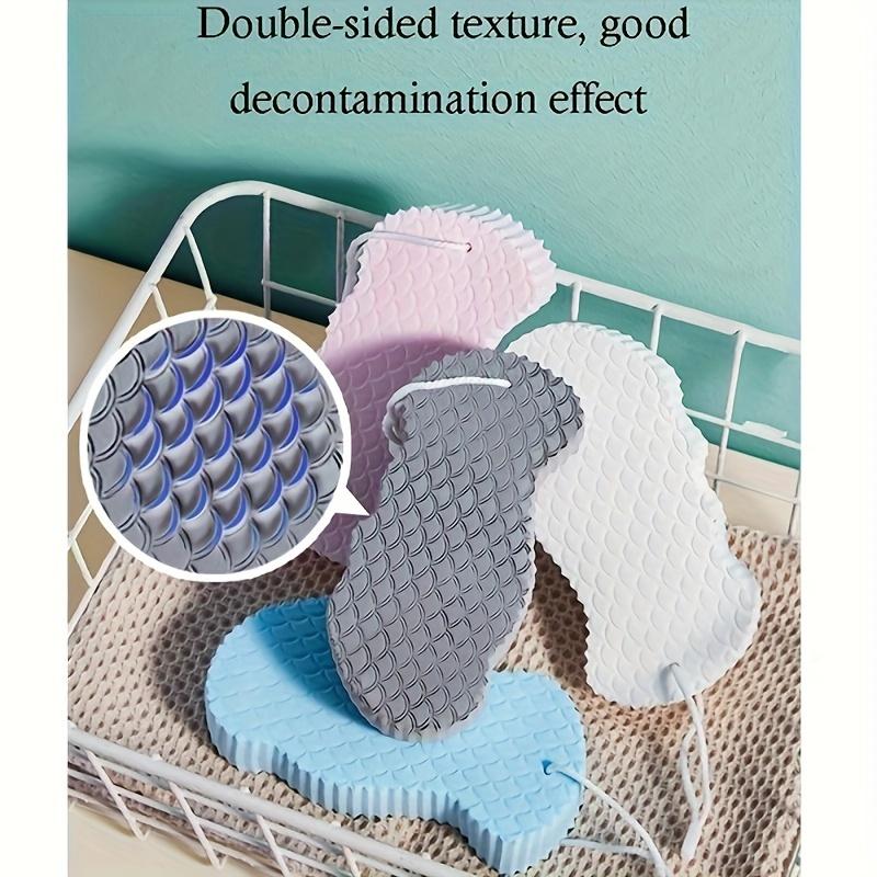 New 1/2pcs Magic Sponge Bath Sponge Body Dead Skin Remover Exfoliating Massager Cleaning Shower Brush Exfoliant Exfoliating Tool