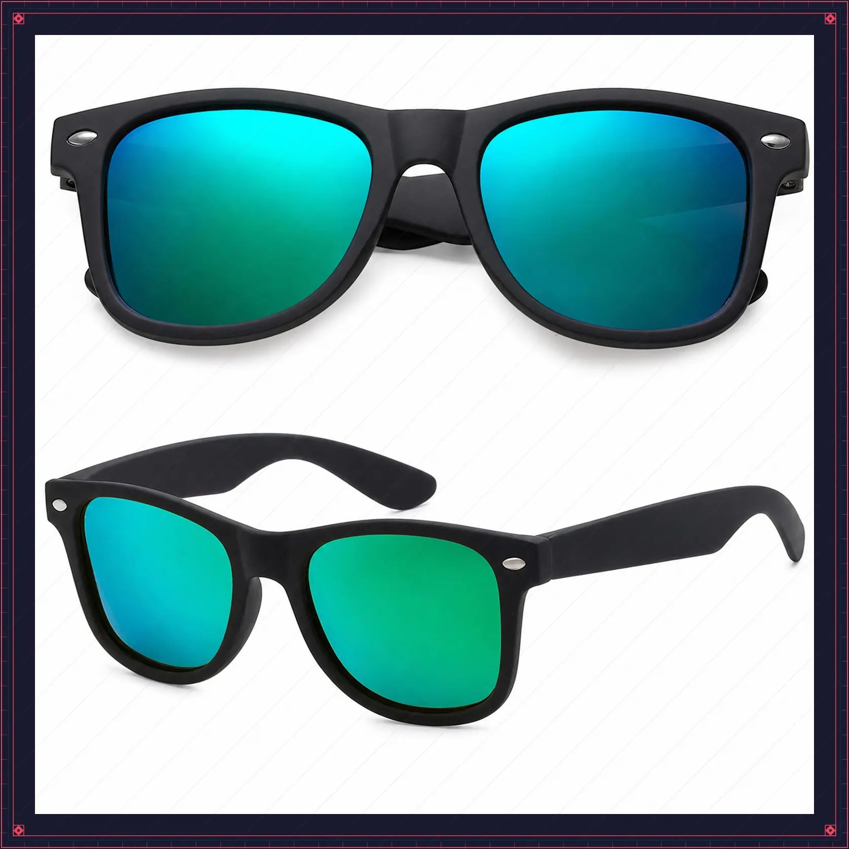 Toddler Polarized Sunglasses for Boys & Girls Ages 2-8 | 100% UV400 Protection, Durable Flexible Frame, Lightweight Design, Felt Case Included for Travel & Outdoor PlayGift