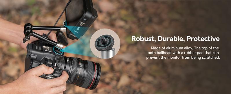 SmallRig Magic Arm w Clamp, Overhead Phone Mount, Flexible Desk Camera Mount & Clamp, Articulating Friction Boom Arm w Thread Adapter, for Light, Webcam, Mic, Action Camera,for Content Creators,Gimbal Stabilizer Tech Gimbal 4766