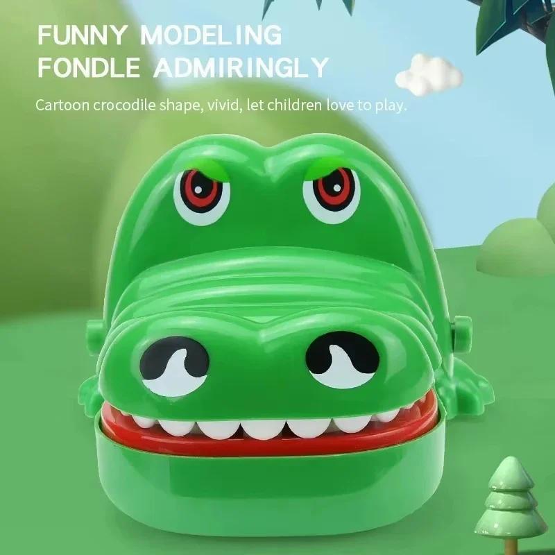 Crocodile Dentist Animal Board Game - Durable Spring-Action Structure, Unisex Compact Screen Time Alternative, Escape the Cute Fangs Party Table Game for Kids and Adults, Family Interactive Toy