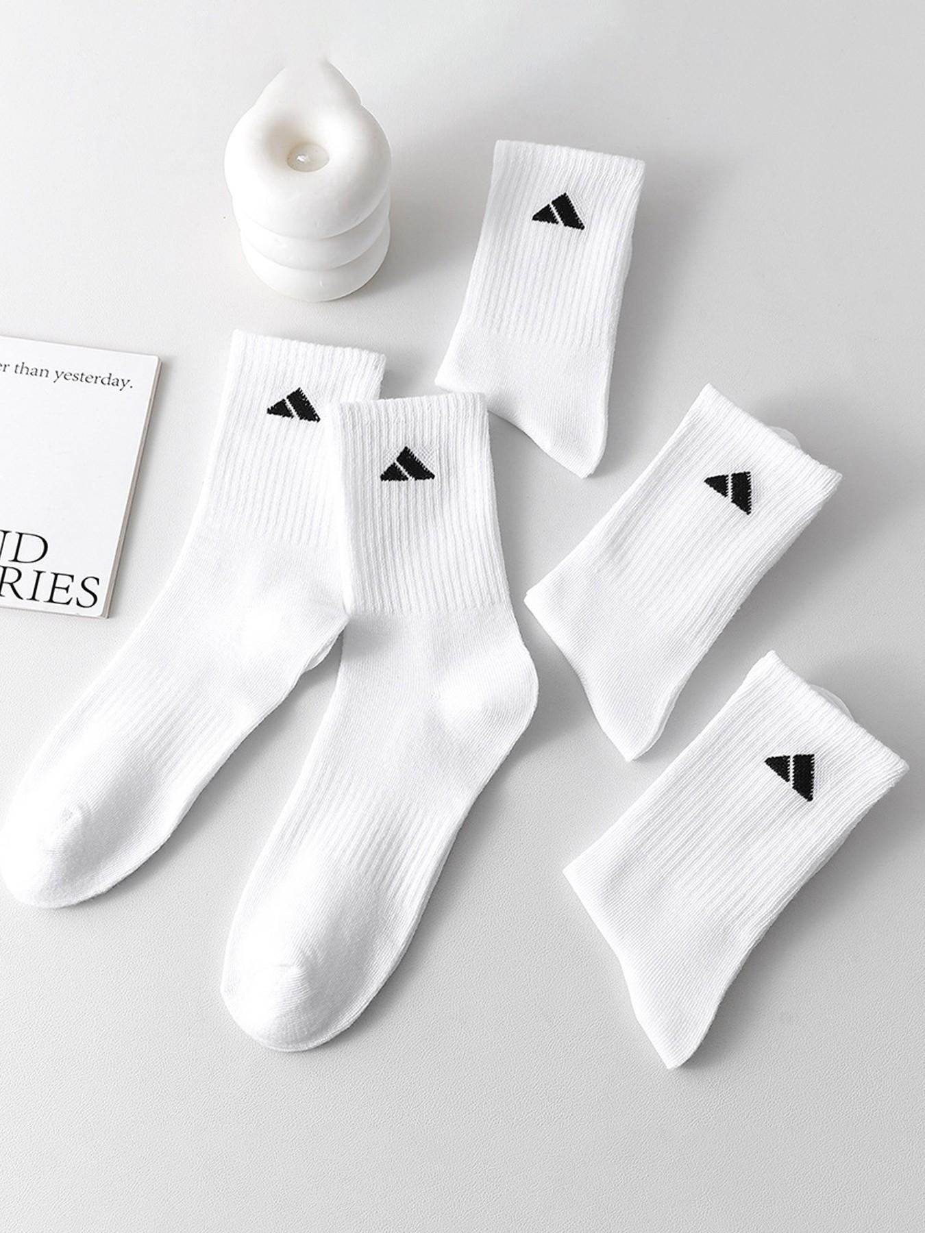 12 Pairs Men's Mid-Calf Sports Socks, Long Tube Running Socks, Unisex Couple, Moisture-Resistant, Breathable, Anti-Slip, Ideal for Hiking